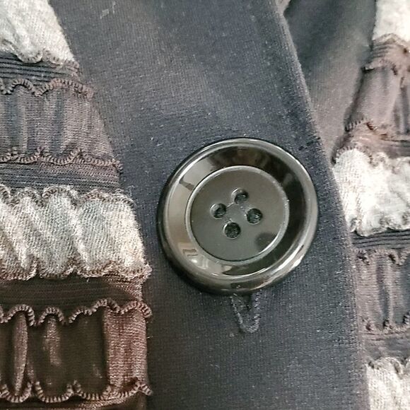 Autonomy black jacket,  size‎ large. 3/4 sleeve. Light weight. Fall wardrobe. - Picture 4 of 12